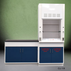 3' Fisher American Fume Hood w/ Flammable Storage & 4' Laboratory Cabinet Group (CU-119)