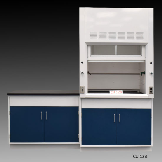 4' Fisher American Fume Hood w/ 4' Cabinets Front