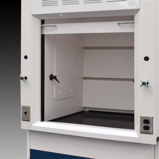 3′ Fisher American Fume Hood w/ Flammable Storage & 9′ Cabinets View 2