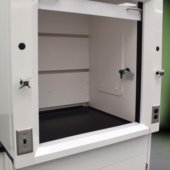 3' Fisher American Fume Hood w/ 5' Cabinets inside