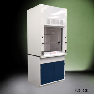 NLS 306 Fume Hood With Blue Cabinets