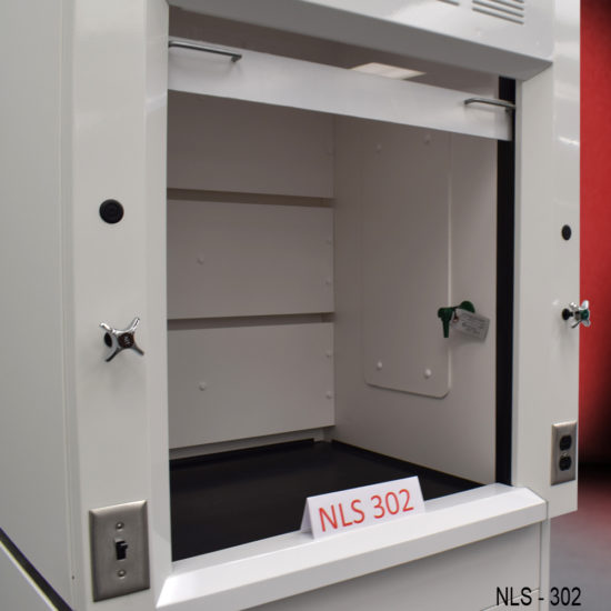 3′ Fisher American Fume Hood w/ Acid Cabinets - Image 8