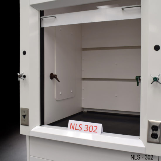 3′ Fisher American Fume Hood w/ Acid Cabinets - Image 9