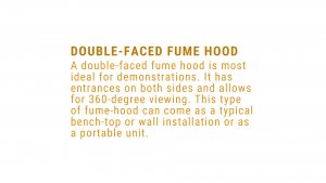 double faced fume hood