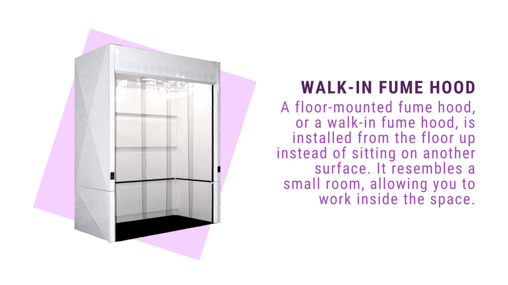 walk in fume hood