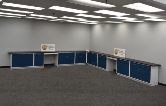 18' x 19' Fisher American Cabinets w/ Desks