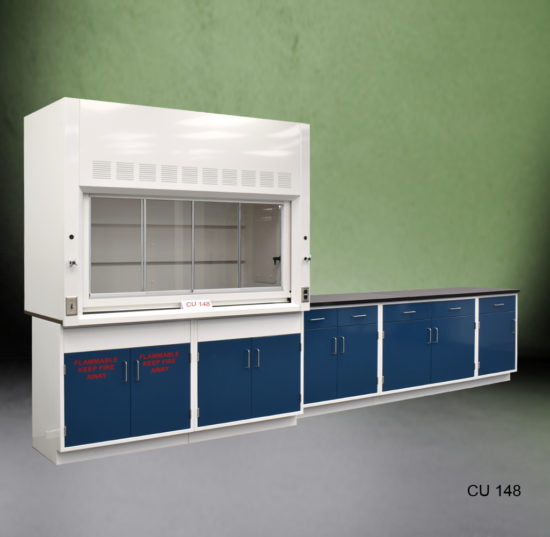 6' Fisher American Fume Hood w/ 14' Laboratory Cabinet (CU-149)