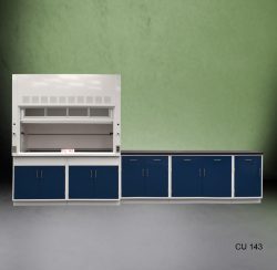 6' Fisher American Fume Hood w/ 9' Cabinets