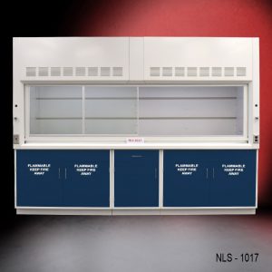 Front open 10' Fisher American Fume Hood w/ Flammable Storage Cabinets