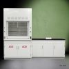 Front 4' Fisher American Fume Hood w/ 5' Cabinets