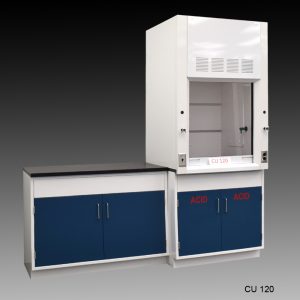 3' Fisher American Fume Hood w/ 4' Cabinets off to the side