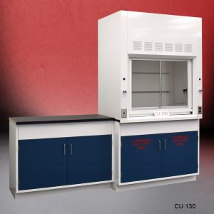 4 foot Fisher American Fume Hood with 4 foot Cabinets.