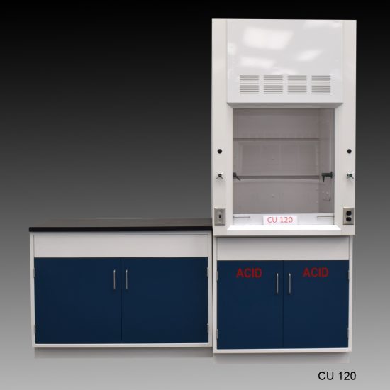 3' Fisher American Fume Hood w/ 4' Cabinets