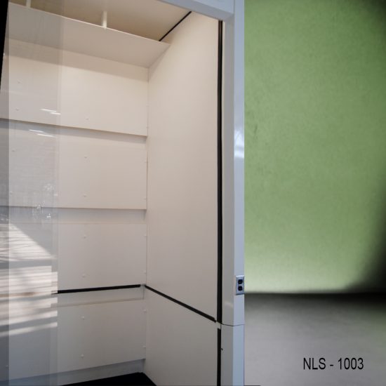 Right inside 10′ x 4' x 10' Fisher American Walk-In Fume Hood Exhaust