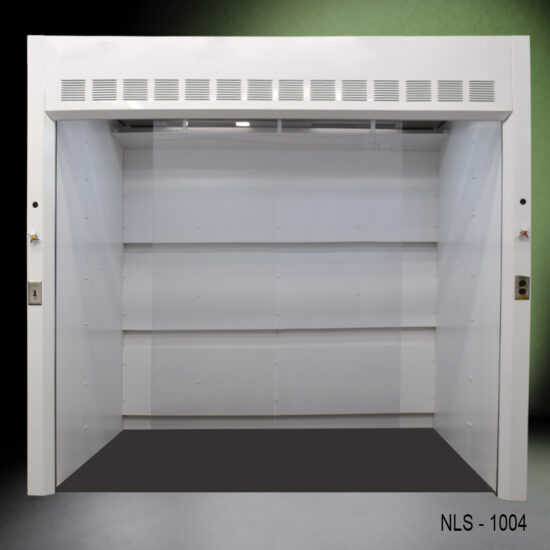 Front hood view only 10′ x 6' Fisher American Walk-In Fume Hood (Deep Work Area)