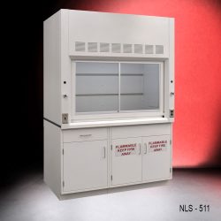 5′ x 4' Fisher American Fume Hood w/ Flammable& General Storage